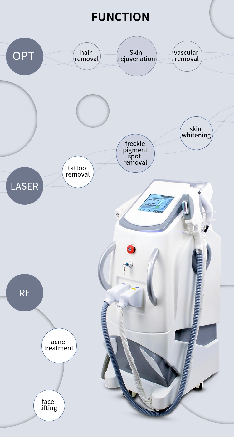 Multifunctional Beauty Device 3 in 1 Opt IPL Laser Tattoo Hair Removal Machine