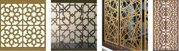 Outdoor Aser Cut Aluminum Panel Decorative Screens