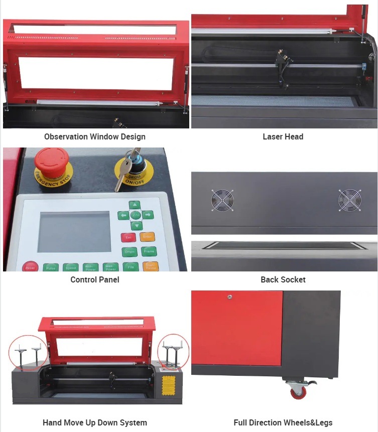 Multifunctional CNC CO2 Flexible Laser Photo Engraver for Granite Marble Stone