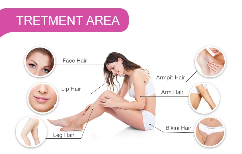 Most Popular Diode Laser Hair Removal Auto Intelligent Machine Low Price Home Easy Remove Hair Permanently