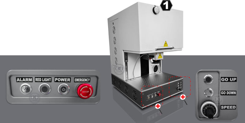 Multi Function Continuous Wave Laser Marking Machine for Engraving Cutting