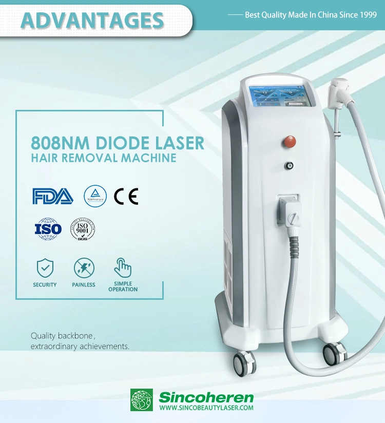 Big Spot Size 808nm Diode Laser Hair Removal Machine