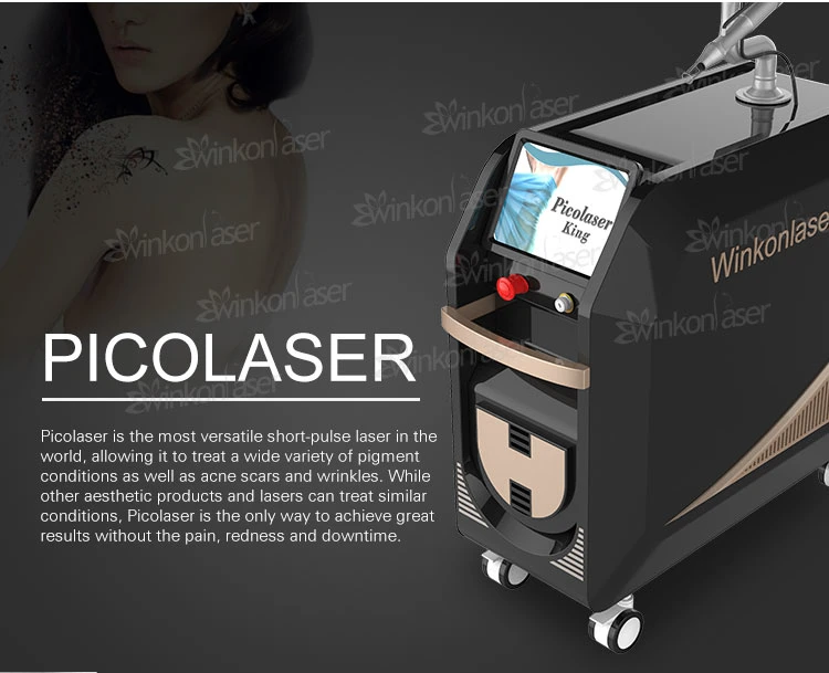 Korea Imported ND YAG Laser Arm Pigment Tattoo Removal Pico Machine Price 755nm Picosecond Laser