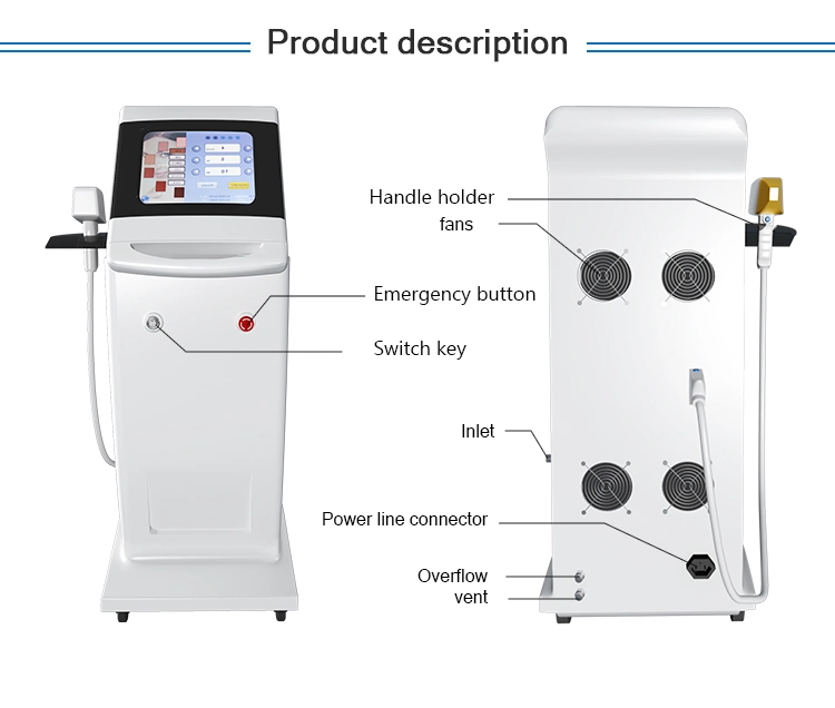 2021 New Arrivals 755 Alexandrite 808nm Diode Laser Hair Removal 755 808 1064nm Beauty Machine