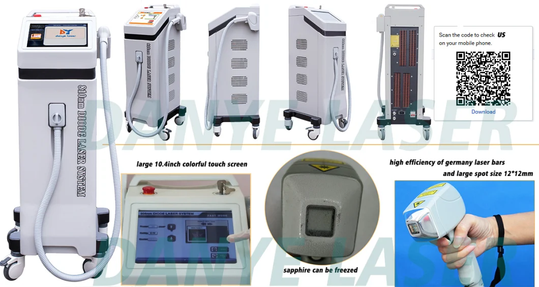 Beauty Salon Laser Diodo 755 Nm 808nm 1064 Three Waves Diode Laser Hair Removal Machines