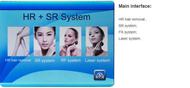 IPL Shr Opt ND: YAG Laser Hair Removal RF Skin Tightening