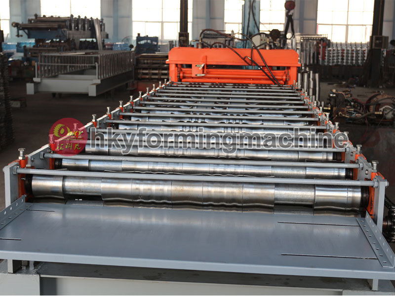 Roofing Panel 808 Glazed Tile Roll Forming Machine with Auto