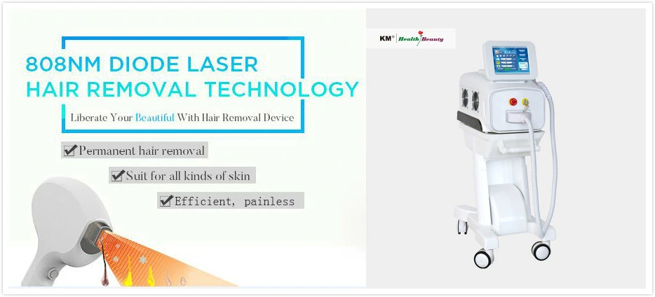 Permanent Hair Loss Portable 808nm Diode Laser Hair Removal Laser Diode with Ce