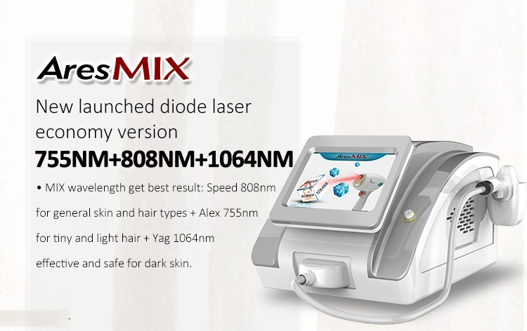 1000W Portable Diode Laser 755+808+1064 Laser Hair Removal Machine