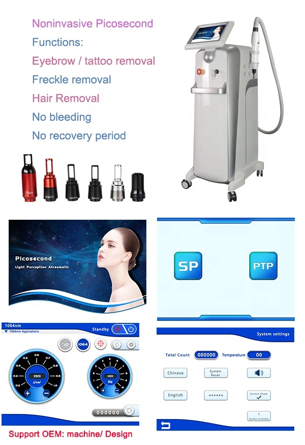 Newest 2 in 1 Picolaser Tattoo Hair Removal Depiladora Laser IPL Beauty Machine