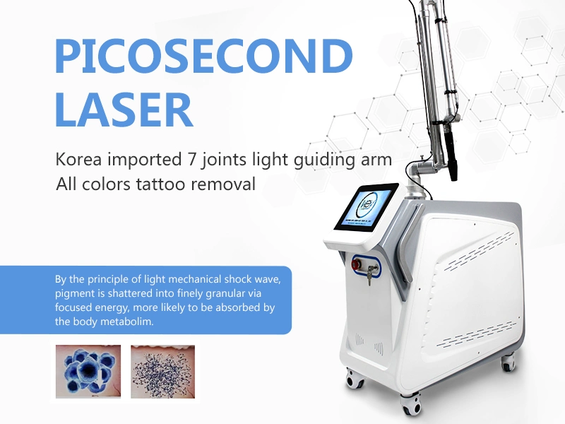 2021 Best Vertical 755nm Picosecond Laser 1064 Nm 532nm ND YAG Laser Tattoo Removal Machine
