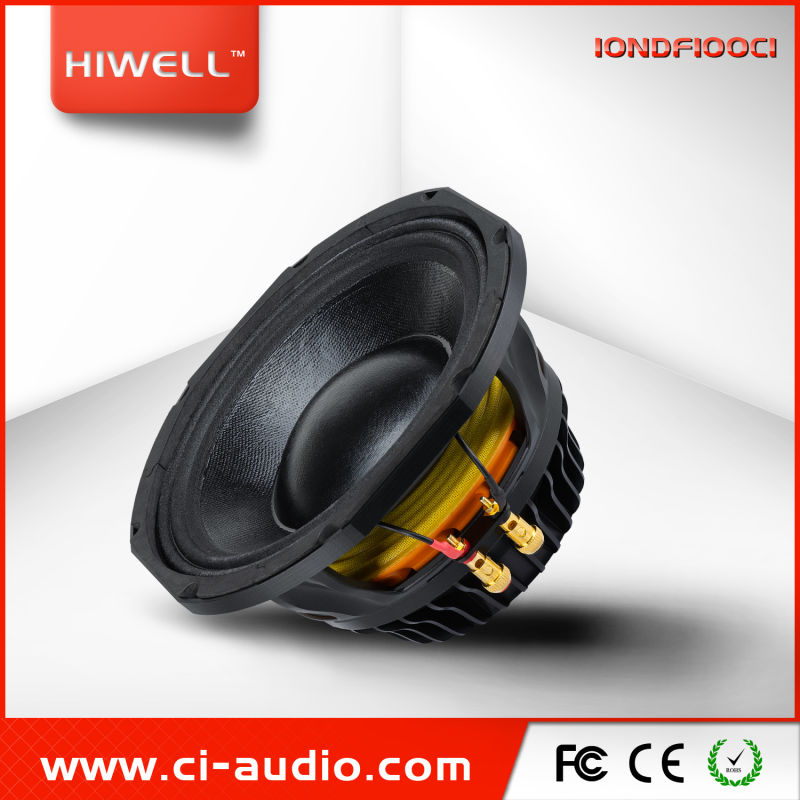 Professional Powered Speaker 10'' Neodymium Midbass 1200 Watt Loudspeaker