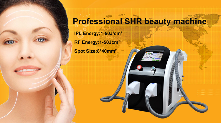 Double Handles IPL Elight Shr Hair Removal Machine Skin Rejuvenation