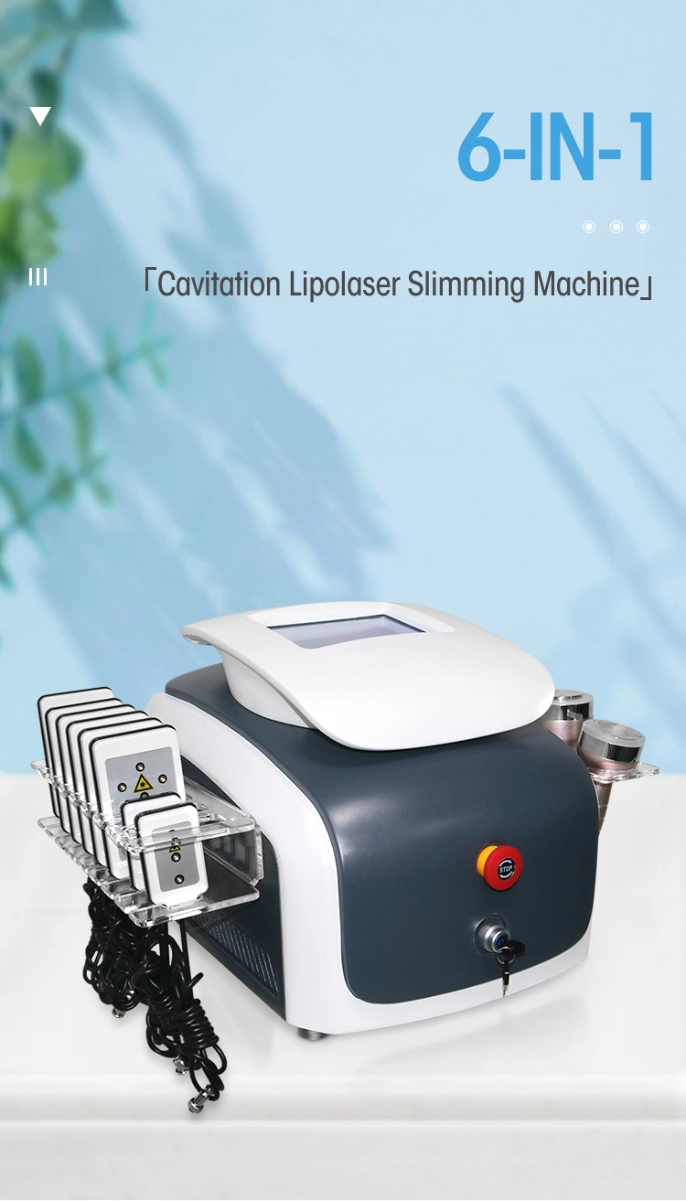 Cavitation Lipolaser Slimming Machine 6 in 1 Reduce Fat