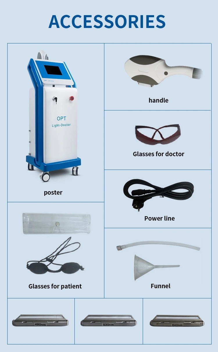 IPL Shr Ice Painfree Permanent Hair Removal Beauty Salon Equipemnt