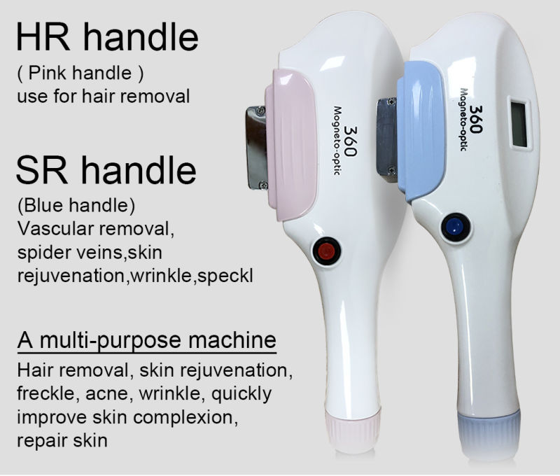 Two Handles IPL Hair Removal Skin Rejuvenation Beauty Salon Equipment