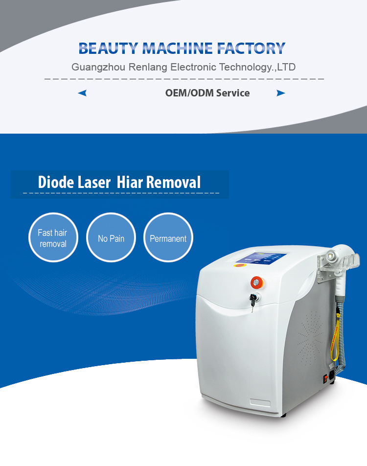 2019 Great Effect Portable 808nm Diode Laser for Hair Removal