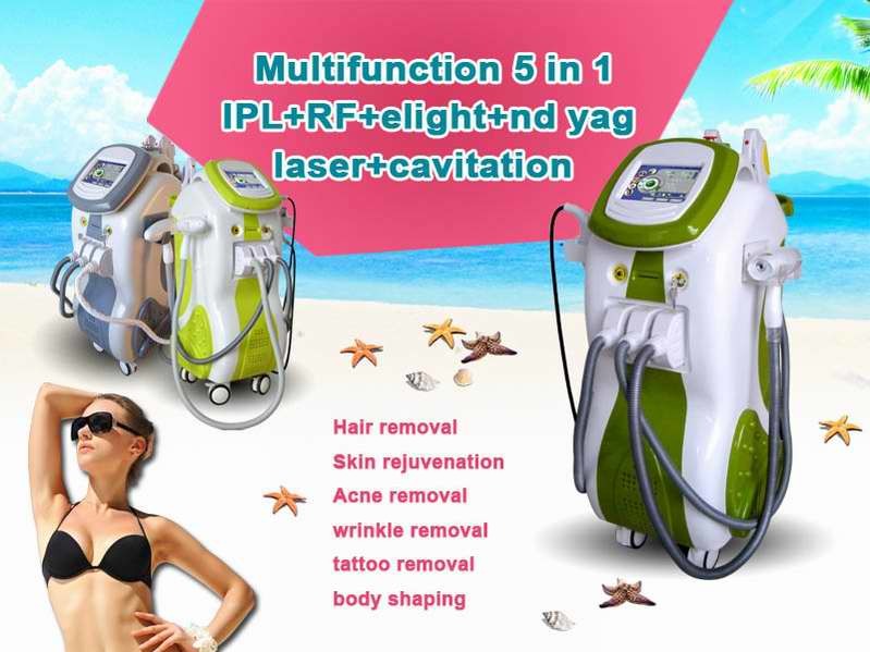 Multifunctional YAG IPL Elight RF Laser Beauty Salon Equipment (CE/ISO/TUV)