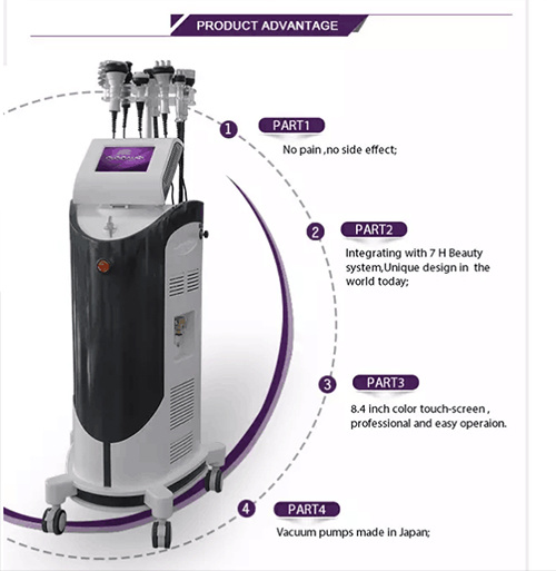 Us07 Effective Cavitation RF Tripolar Vacuum Slimming Machine
