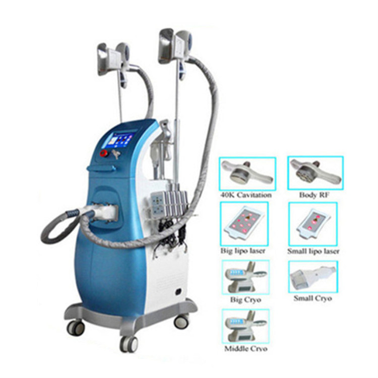 2 Cryo Handles Cryolipolysis RF Cavitation Criolipoliza Body Slimming Machine