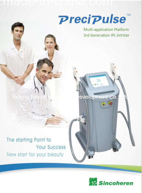 Two Handles IPL Shr / Shr Opt Hair Removal Machine with FDA Approved