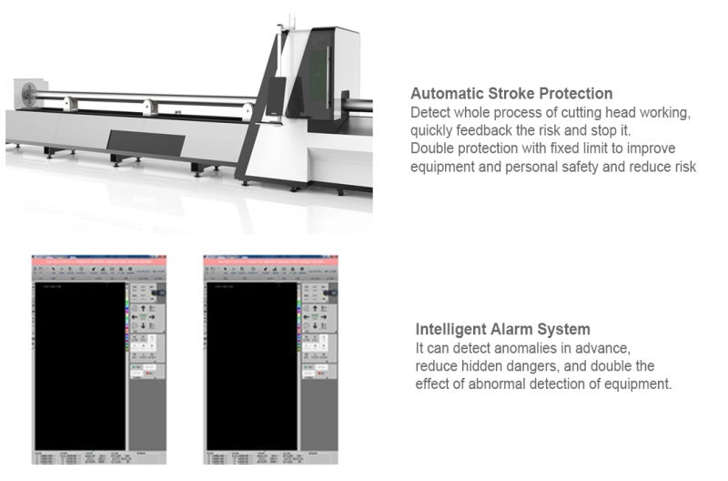 6020 CNC Fiber Laser Tube Cutting Machine Tube Laser Table Cutter