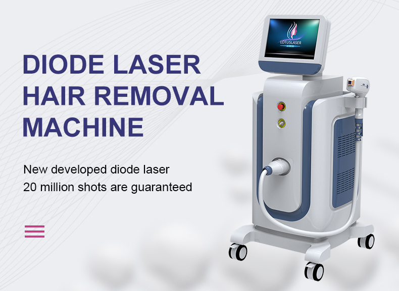 Newest Small Spot Size 808 Diode Painless Fast Laser Hair Removal Machine