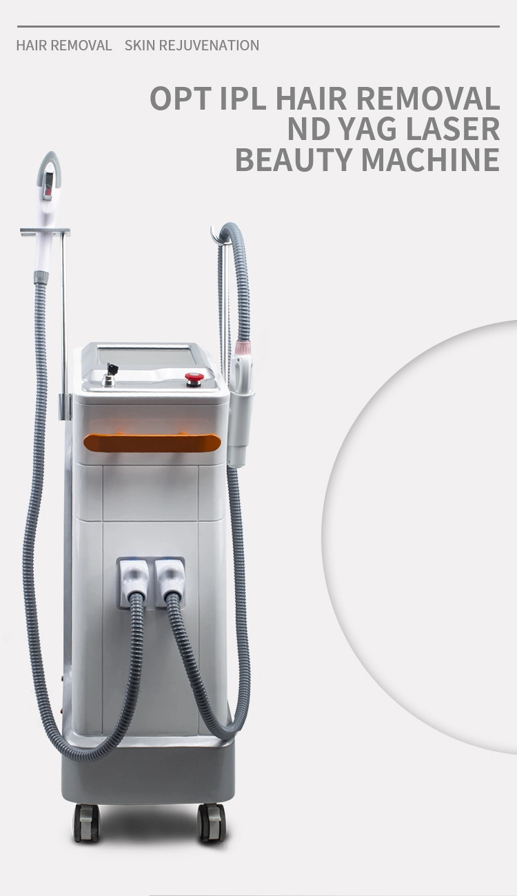 2 in 1 Na YAG Laser Tattoo Removal Opt Skin Rejuvenation Hair Removal Beauty Equipment