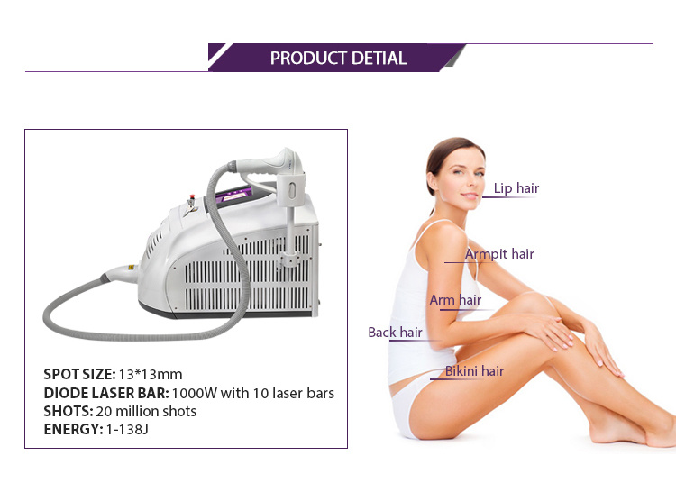 Beauty & Medical Soprano Ice Laser Diode Laser Hair Removal Equipment