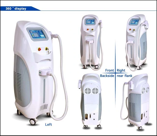 Alexandrite Laser 755 / 808 / 1064nm Combination 808nm Diode Laser Hair Removal Machine