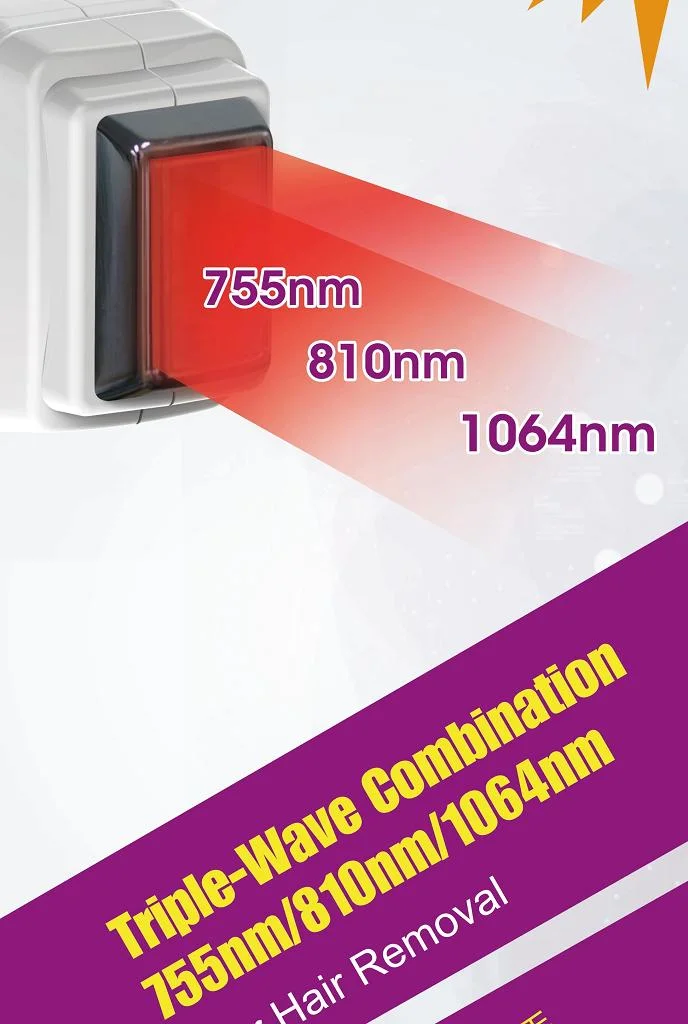 Three Wavelength 755/810/1064nm Diode Laser