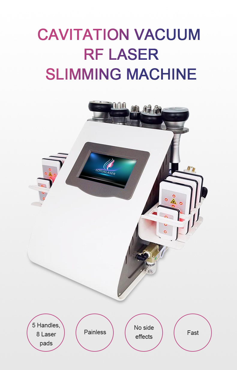 2021 Easy to Use Ultrasonic Cavitation RF Vacuum Slimming Machine Ultrasonic Fat Cavitation