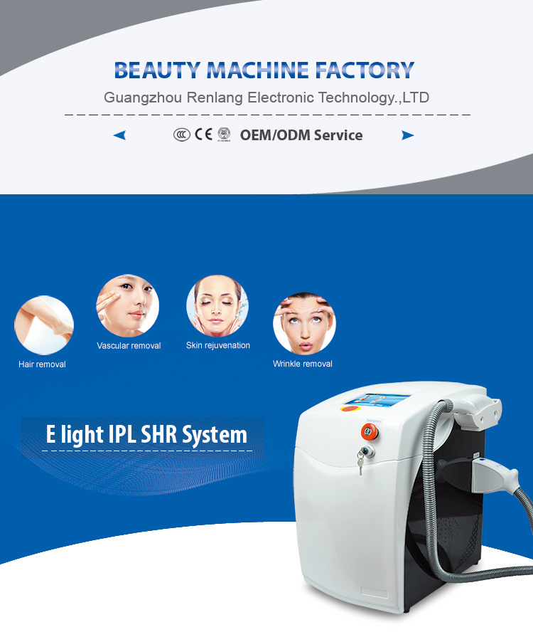 Portable Shr/IPL/Opt Fast Hair Removal Machine