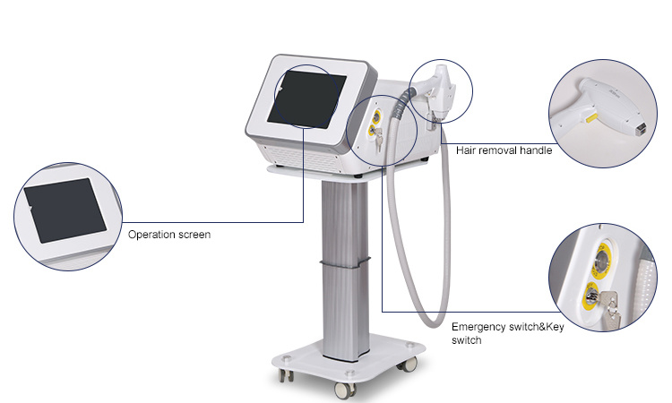 High-Class Permanent Painless 808nm Diode Laser Hair Removal Machine/808nm Depilation Laser Permanent Hair Removal