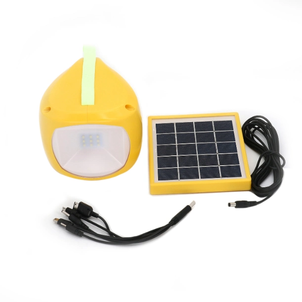 Portable Solar LED Rechargeable Camping Light with Multifunctions