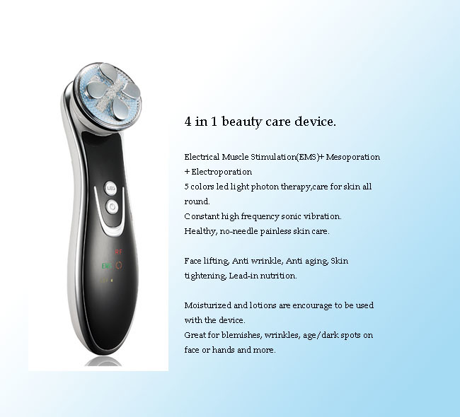 Electric Beauty Instrument Scrubber Ultrasonic Facial Face Beauty