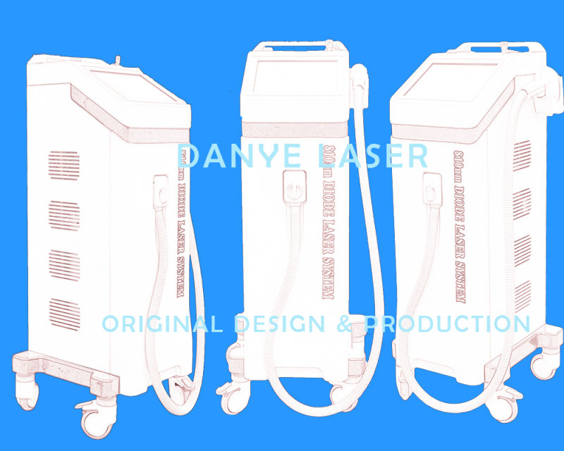 500W Large Spot Size 10 Bars Diode Laser Hair Removal Machine 808nm