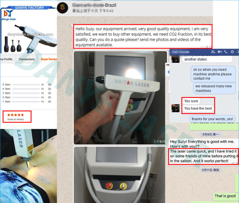 Q Switched ND YAG Laser Picosure Carbon Peeling Laser Tattoo Removal Machine