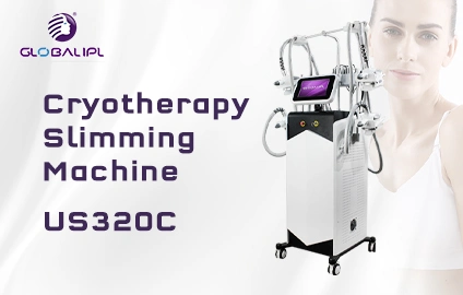 4 Silicon Cryo Handle Fat Reduction Cryo System Vacuum Cavitation Cryo Slimming Machine for SPA