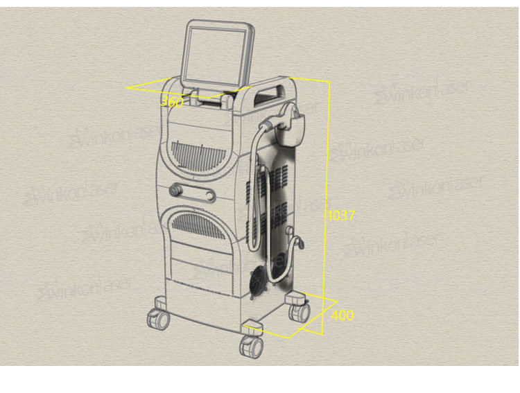 Diode Laser 755 808 1064 Ice Permanent Hair Removal Device