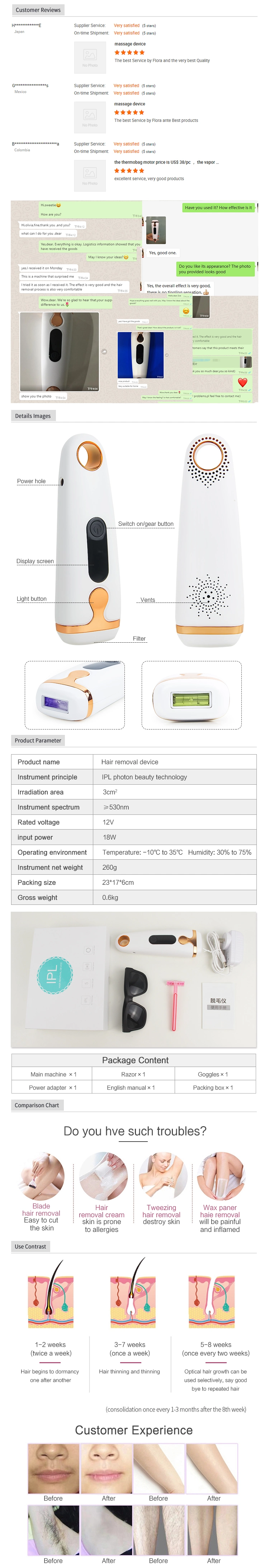 Trending Products 2020 New Arrivals Portable Hair Removal Laser IPL Hair Removal Device