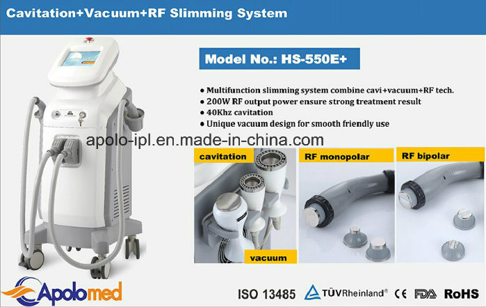 Radio Frequency & Cavitation & Vacuum 4 in 1 Multifunctional Beauty Equipment Med. Apolo HS-550e+