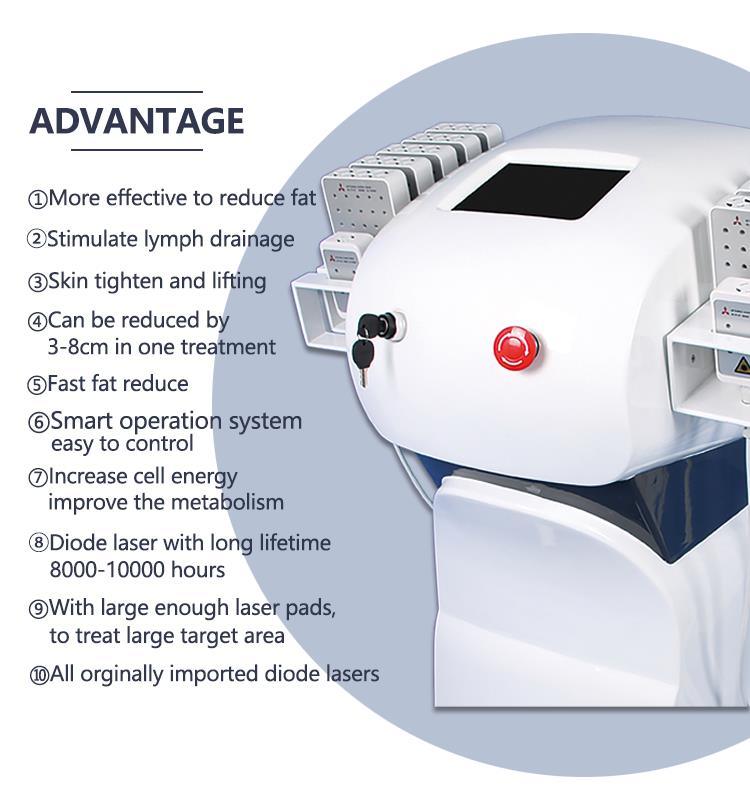 Dual Wave Length Laser Lipo Body Slimming Machine