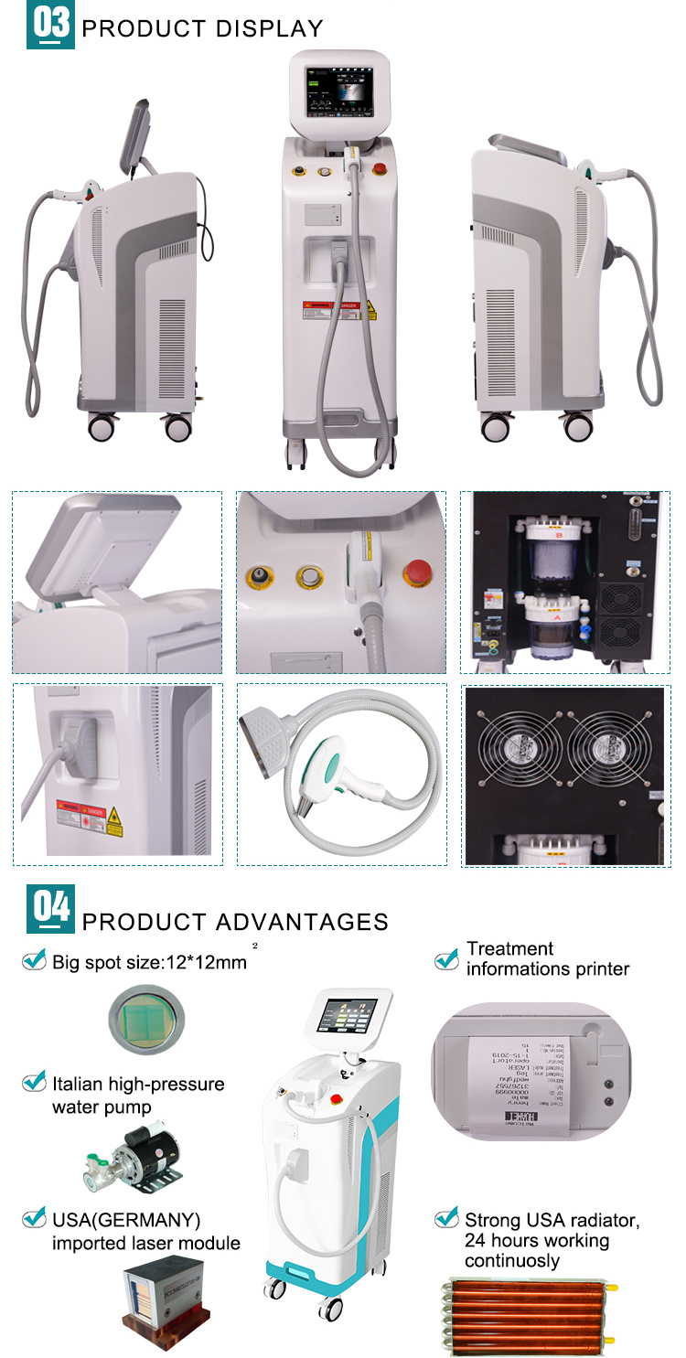 808nm Diode Laser for Hair Removal with TUV Ce Approved