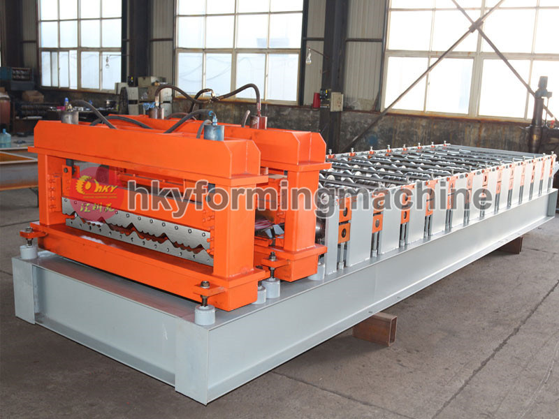 Roofing Panel 808 Glazed Tile Roll Forming Machine with Auto