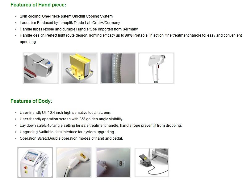 Promotion 808nm Diode Laser Painless Hair Removal Beauty Machine