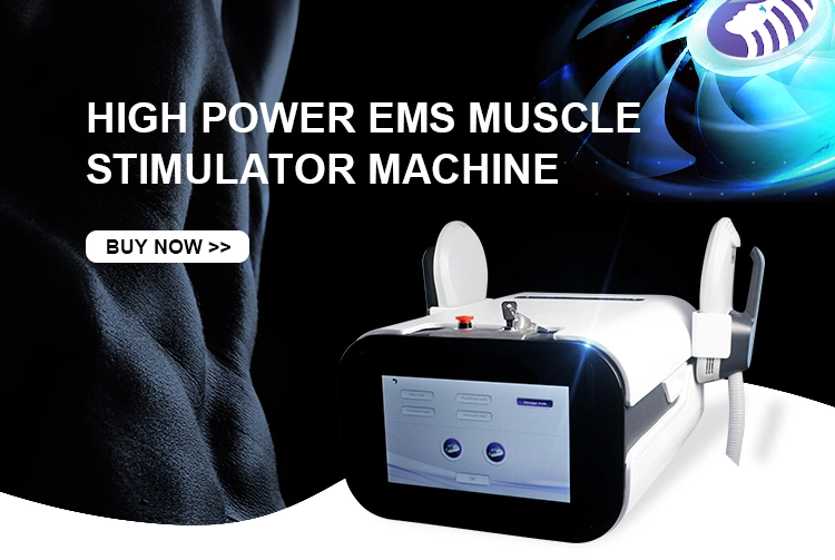 4 Mango Estimulador muscular EMS Estimulador muscular máquina electromagnética de adelgazamiento de la máquina de escultura