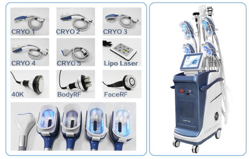 Cryolipolysis Hot Body Slimming and Cryolipolysis Double Chin Multifunction Machine