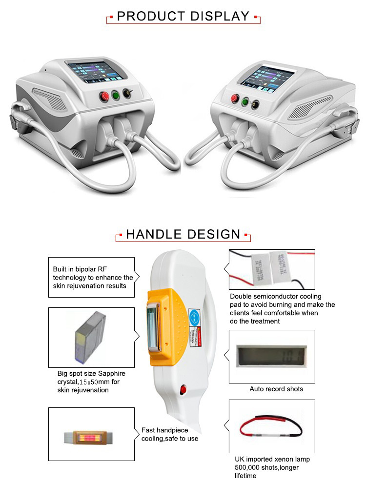 Hm-IPL-B8 Shr Opt IPL Hair Removal Beauty equipment for Permanent Hair Removal