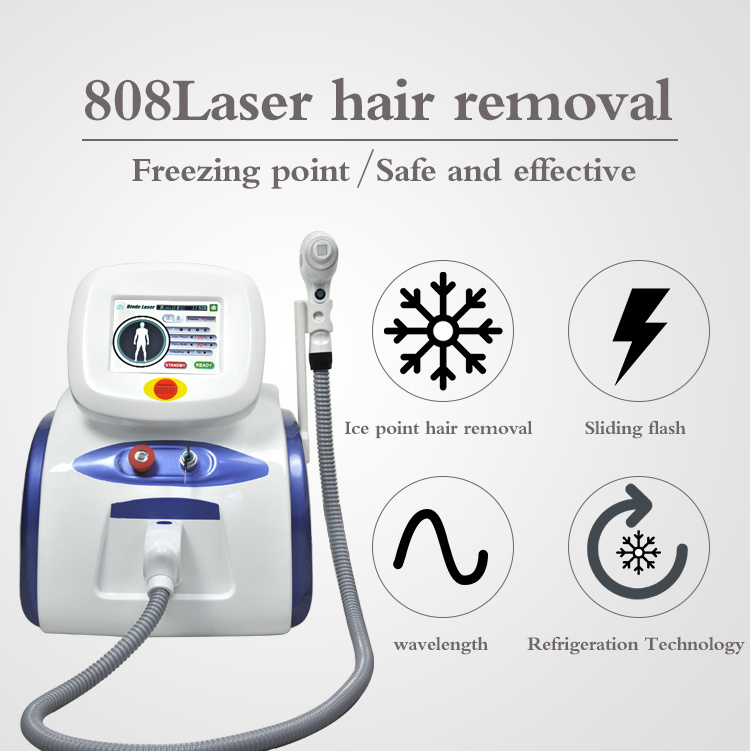 Portable 808nm Diode Laser Permanent Hair Removal Beauty Machine